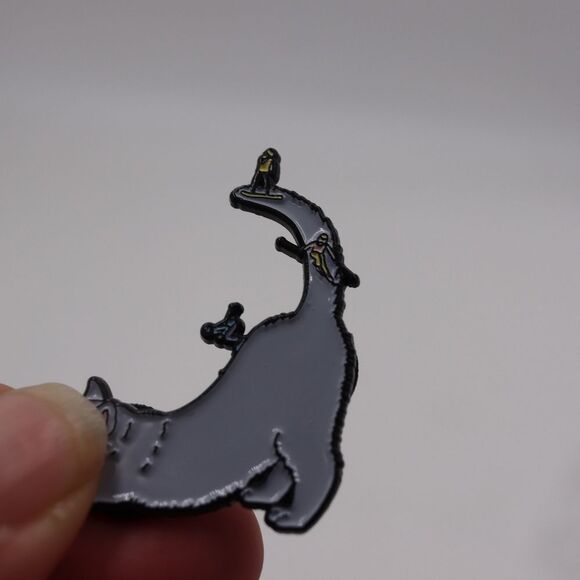 Enamel Novelty Cat Pin Snowboard Ski Kitty Cat Cat Lady Kawaii Cute Pin - Picture 6 of 7